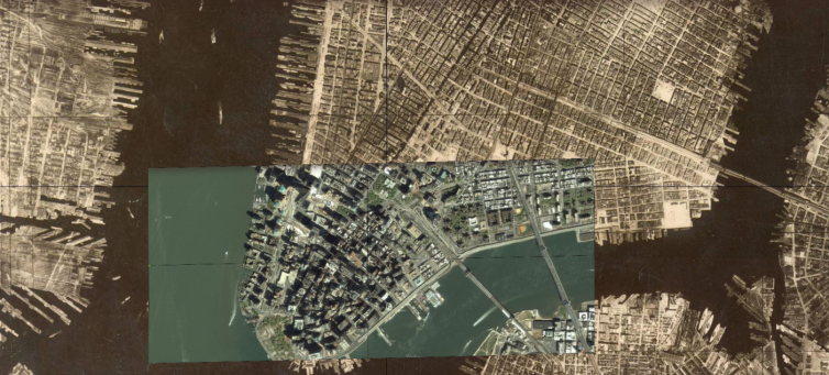 Registering old and new images of NewYork: 1925 agains 2014