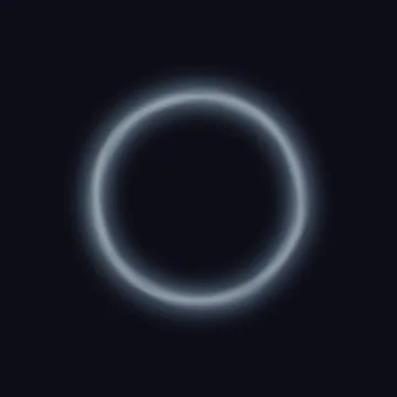 The voice aura: a glowing ring that swells with the voice, cyan while you speak and violet while GPT-Live speaks