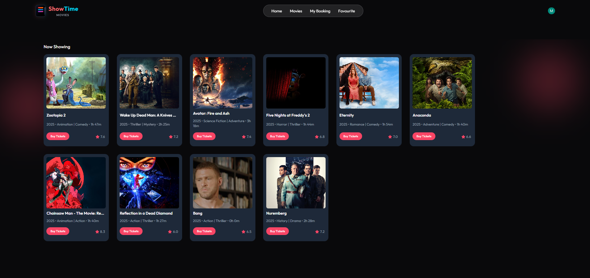 Movies Page