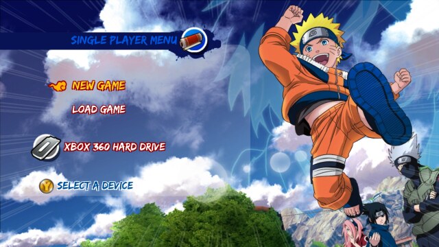 Single player menu