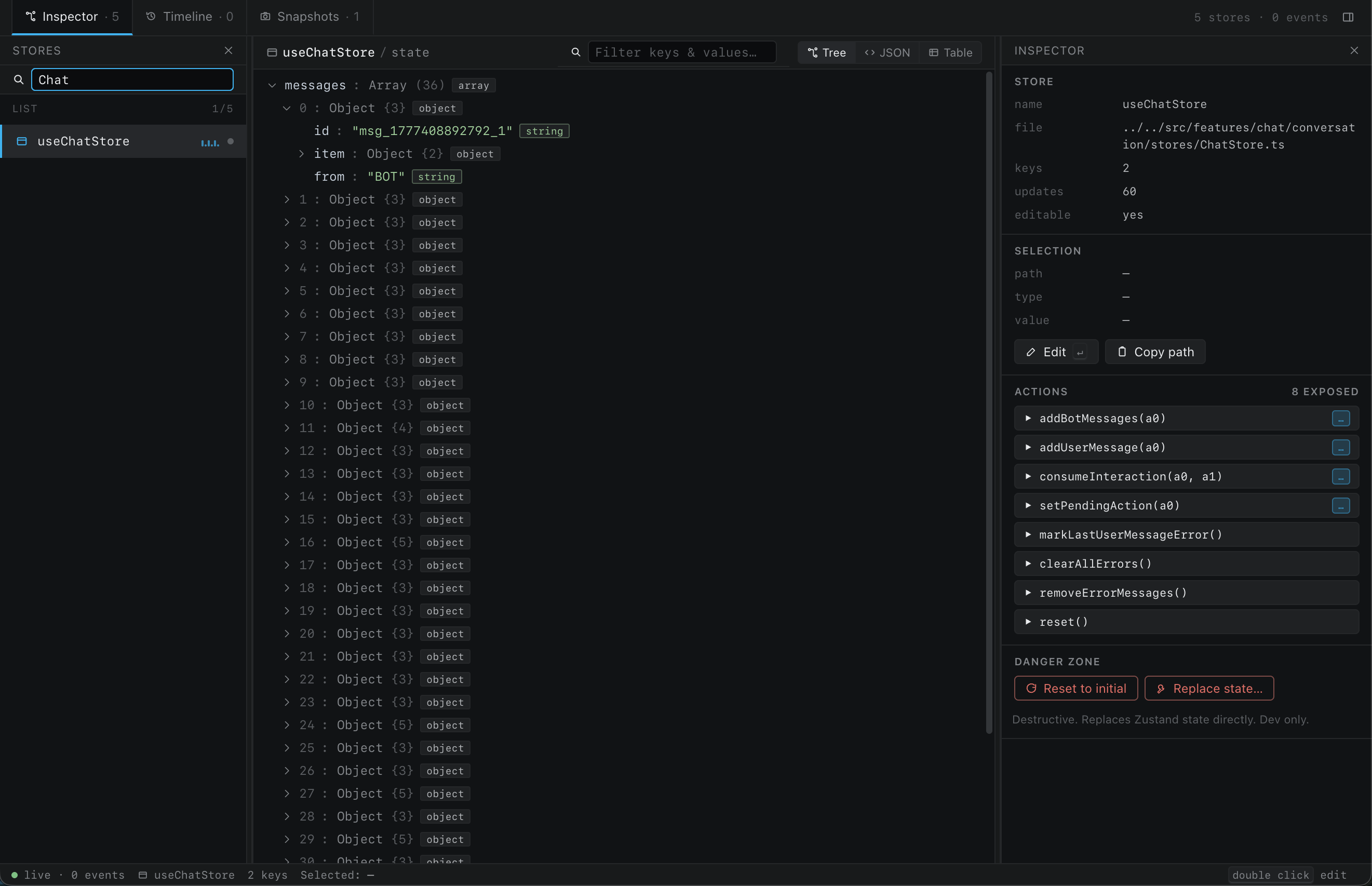 Zustand Manager Plugin