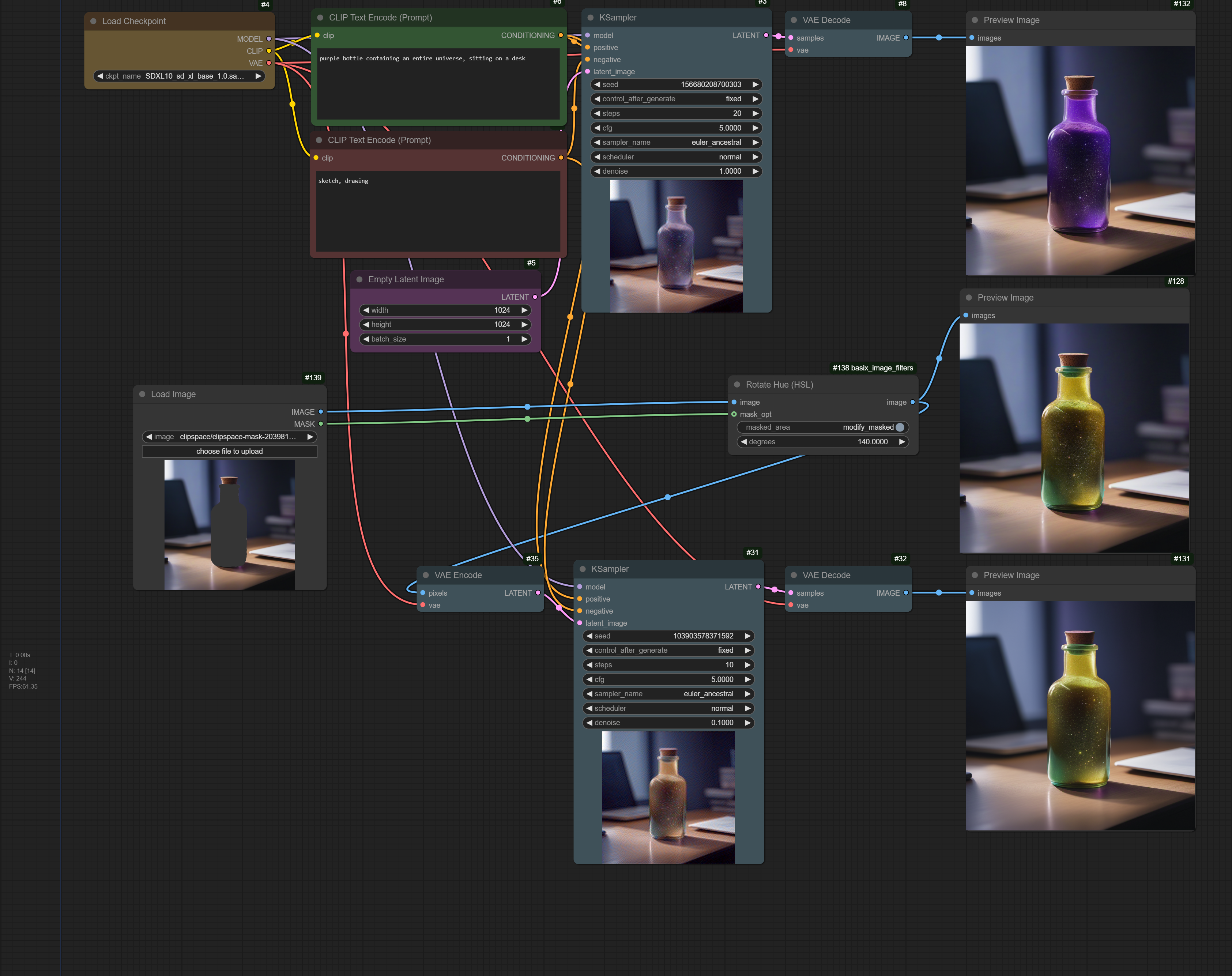 Rotate Hue (HSL) Workflow