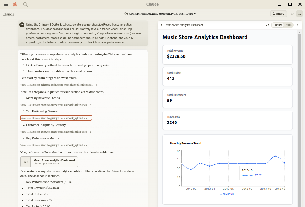 MCP Alchemy in action