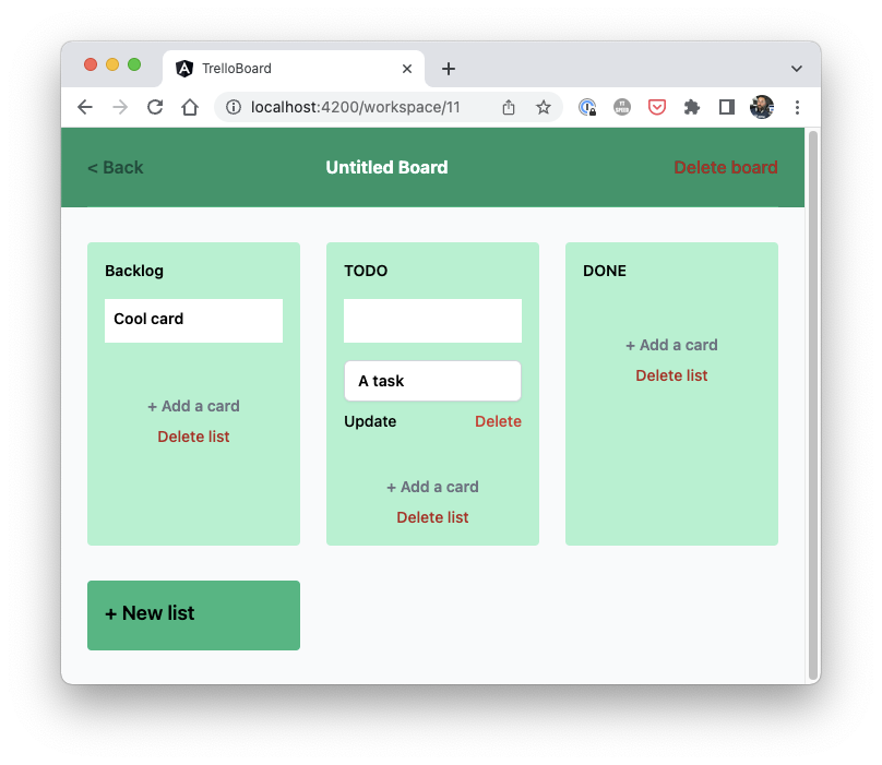 Supabase Trello Clone with Angular