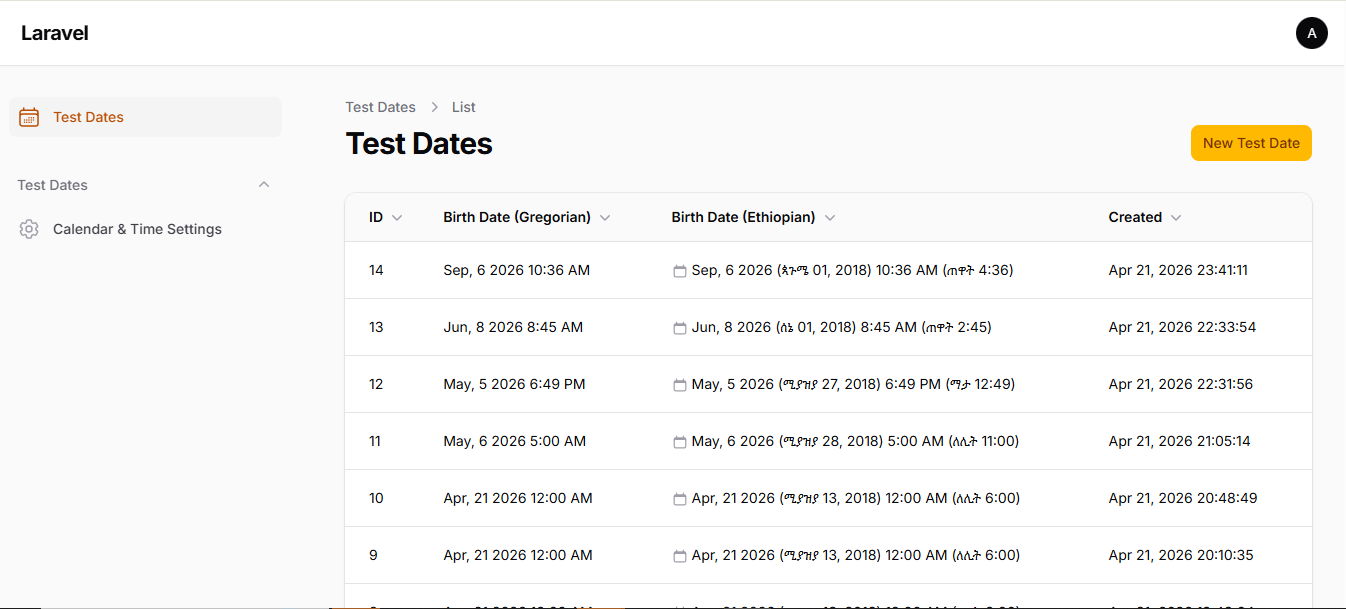Table Output