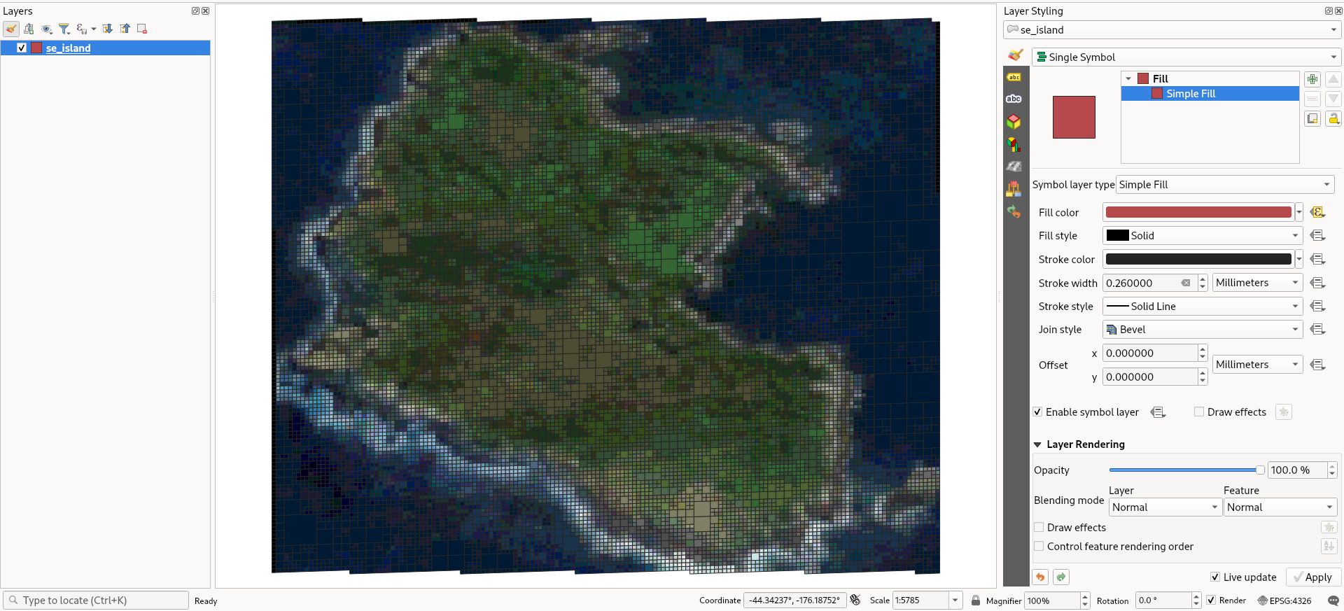 Example output shown in QGIS