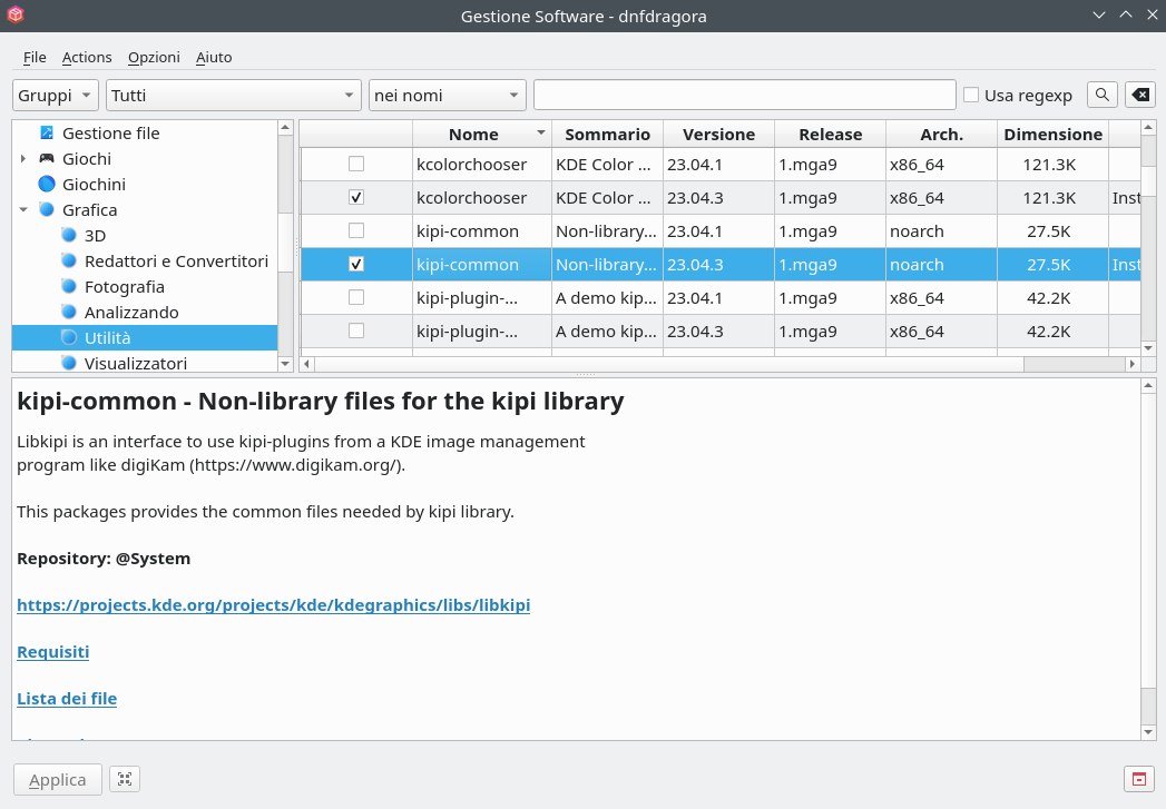 dnfdragora with Qt UI
