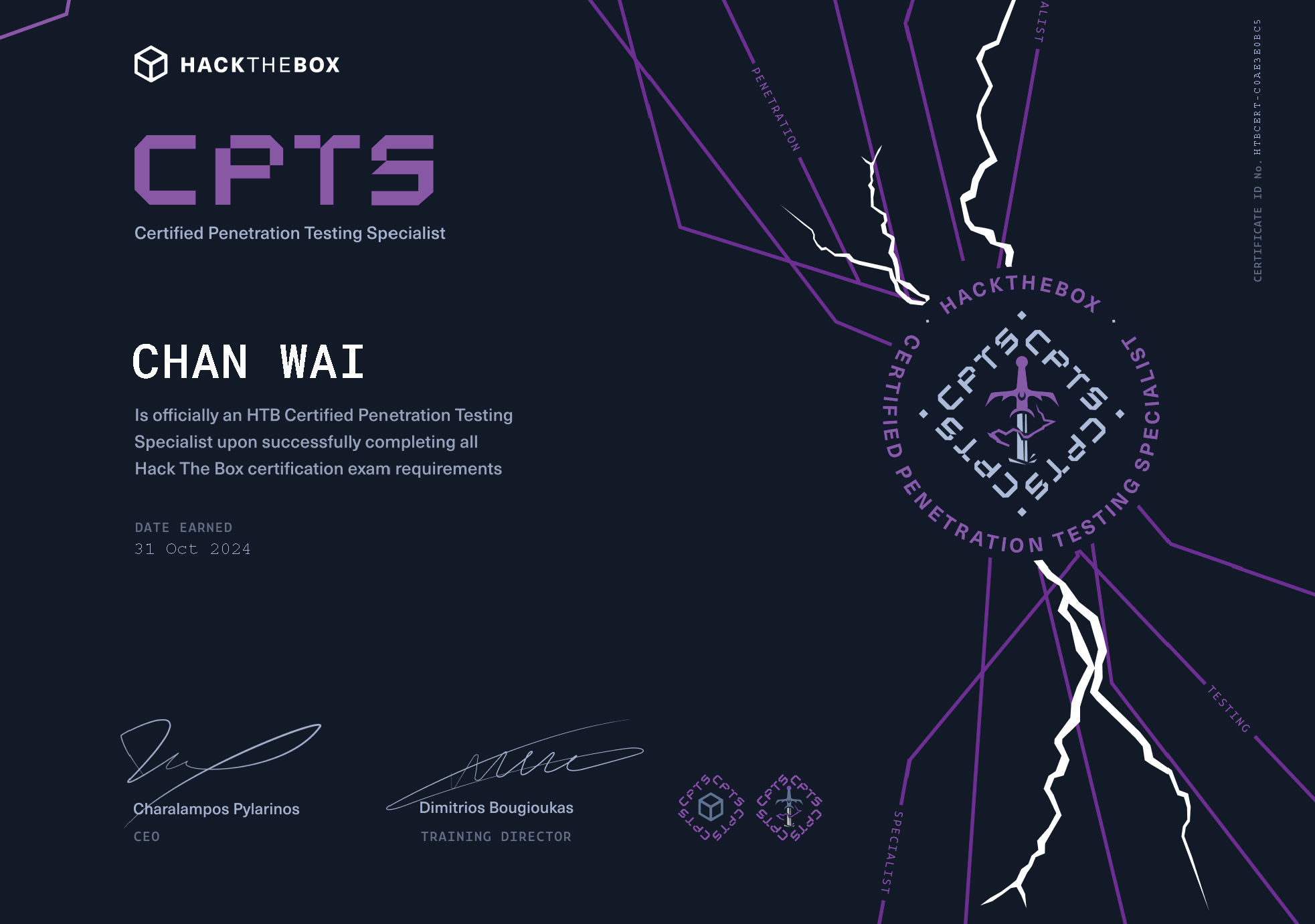 HTB Certified Penetration Testing Specialist