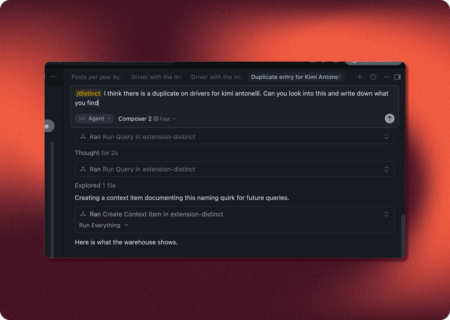 AI write context