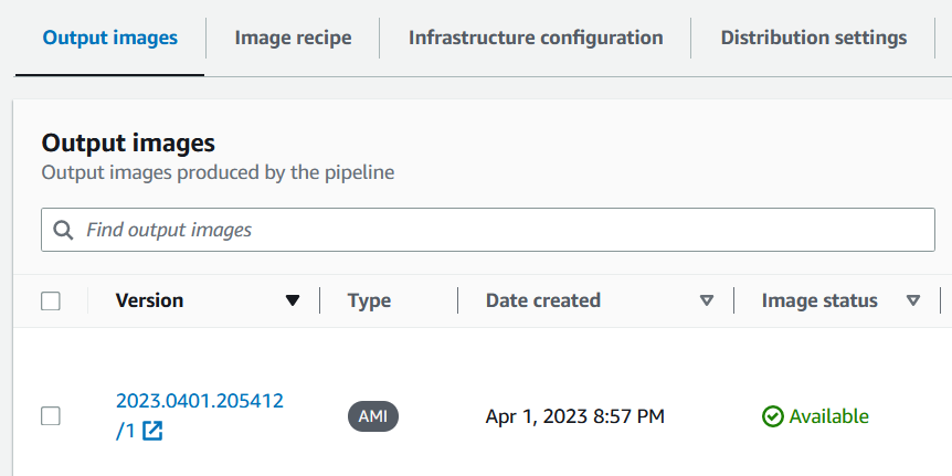 EC2 Image Builder base AMI check