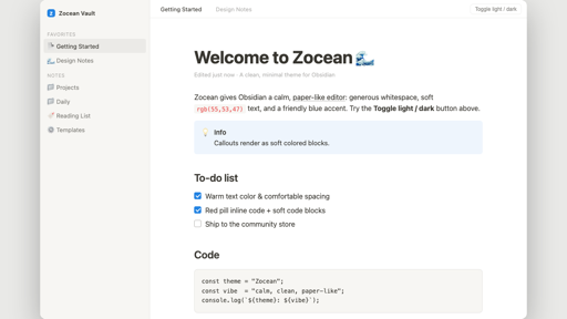 Zocean preview