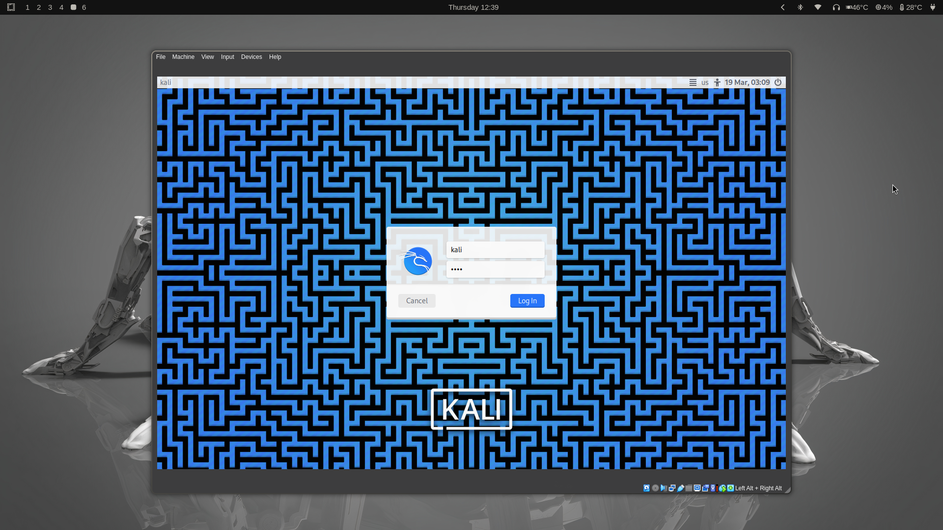 Kali Login