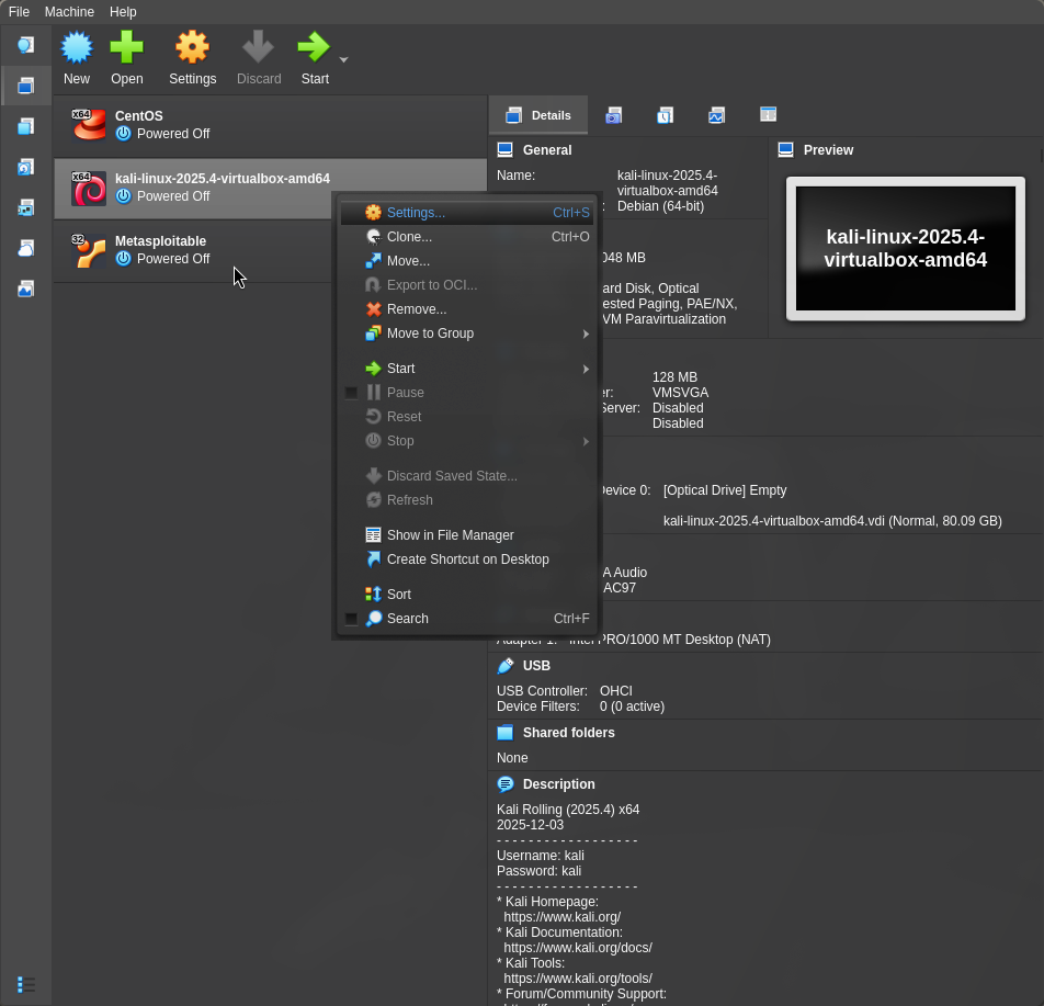 Network Settings
