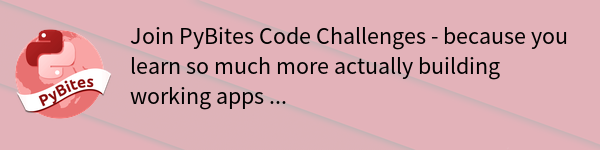 PyBites Challenges banner image