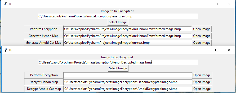 Image Encryption UI