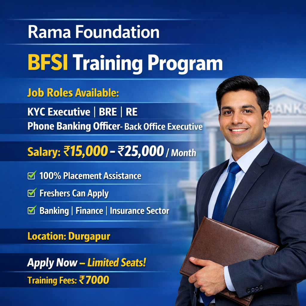 BFSI Training Program by Rama Foundation - Banking Finance Insurance Training in Durgapur