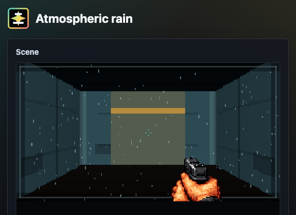 Atmospheric rain Storybook demo