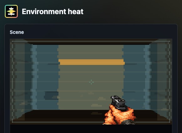 Environment heat screen effect Storybook demo