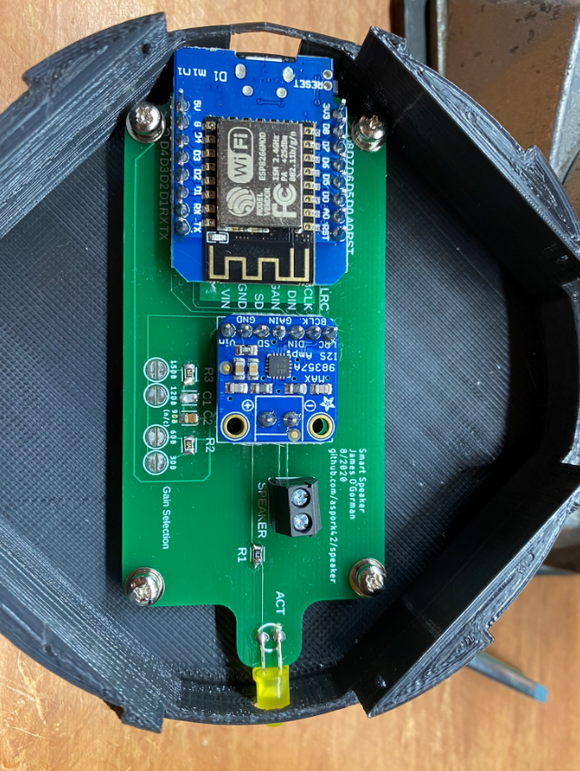 PCB mounted inside base unit