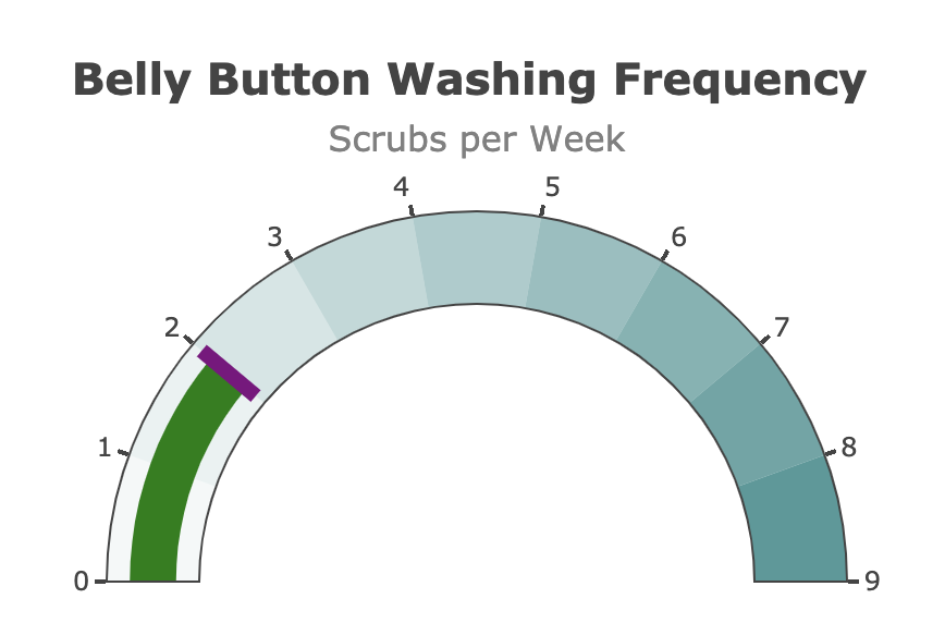 Weekly Washing Frequency Gauge