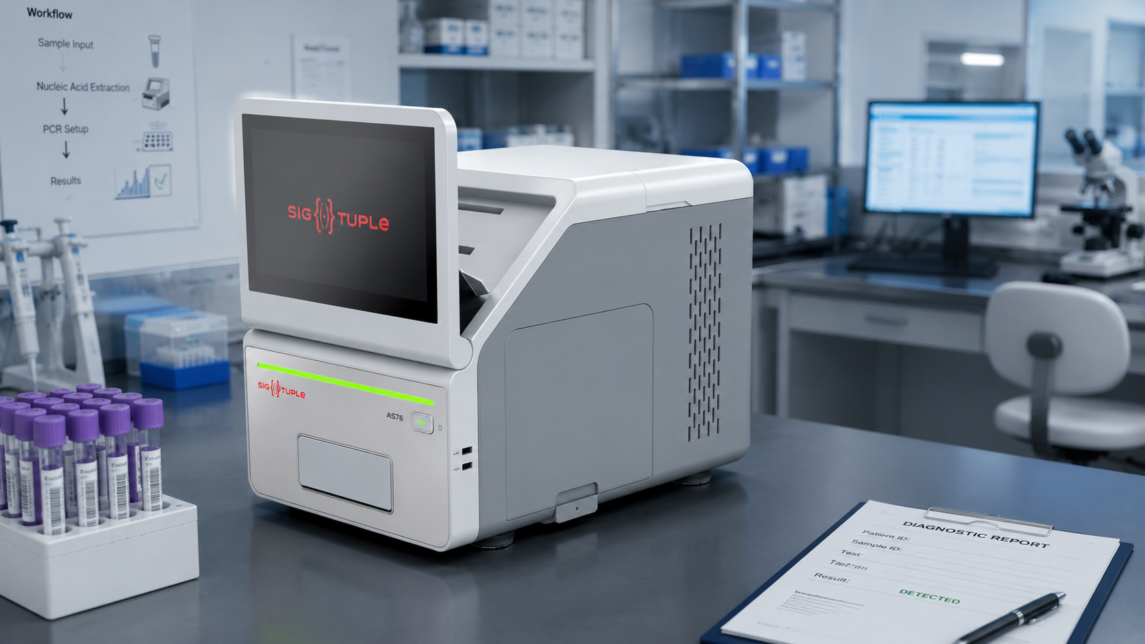 AS76 — SigTuple edge AI digital morphology analyser
