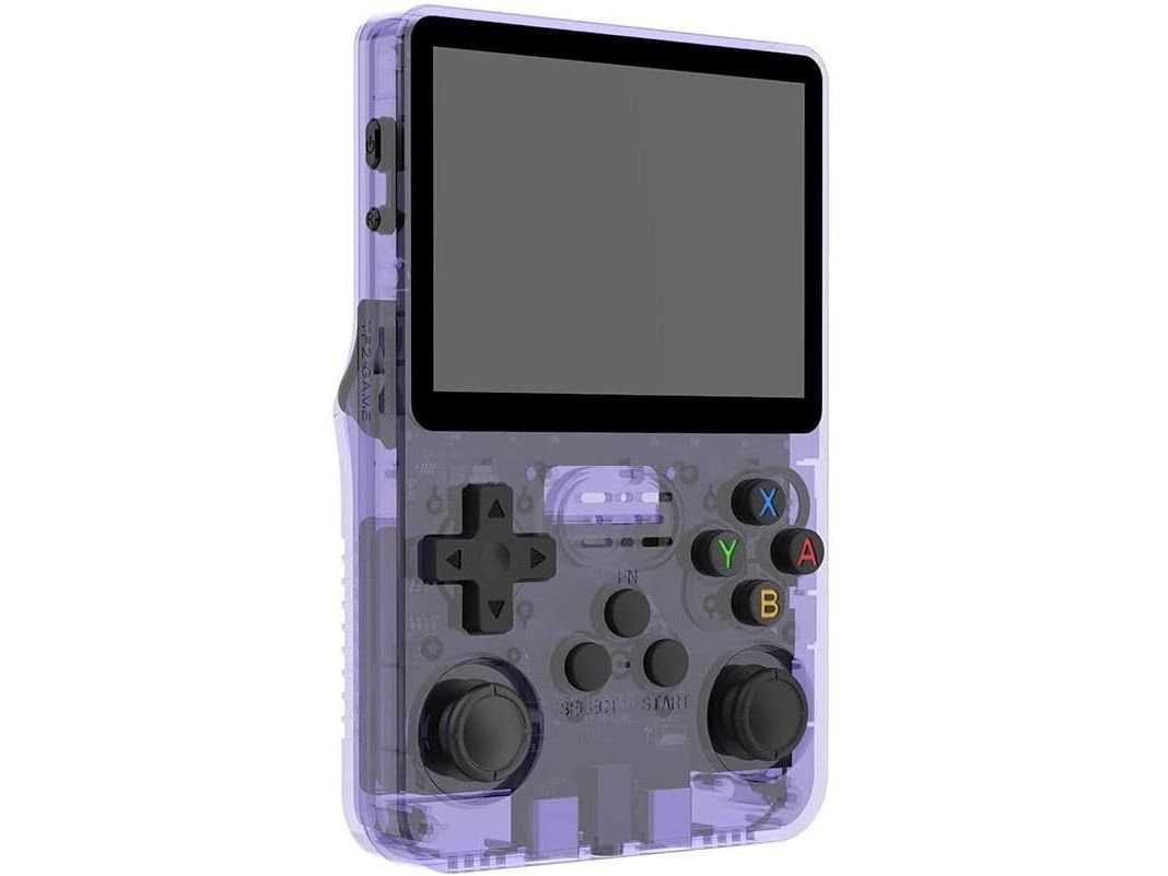 Console portátil R36S real, aparelho mencionado no projeto experimental God of War R36S