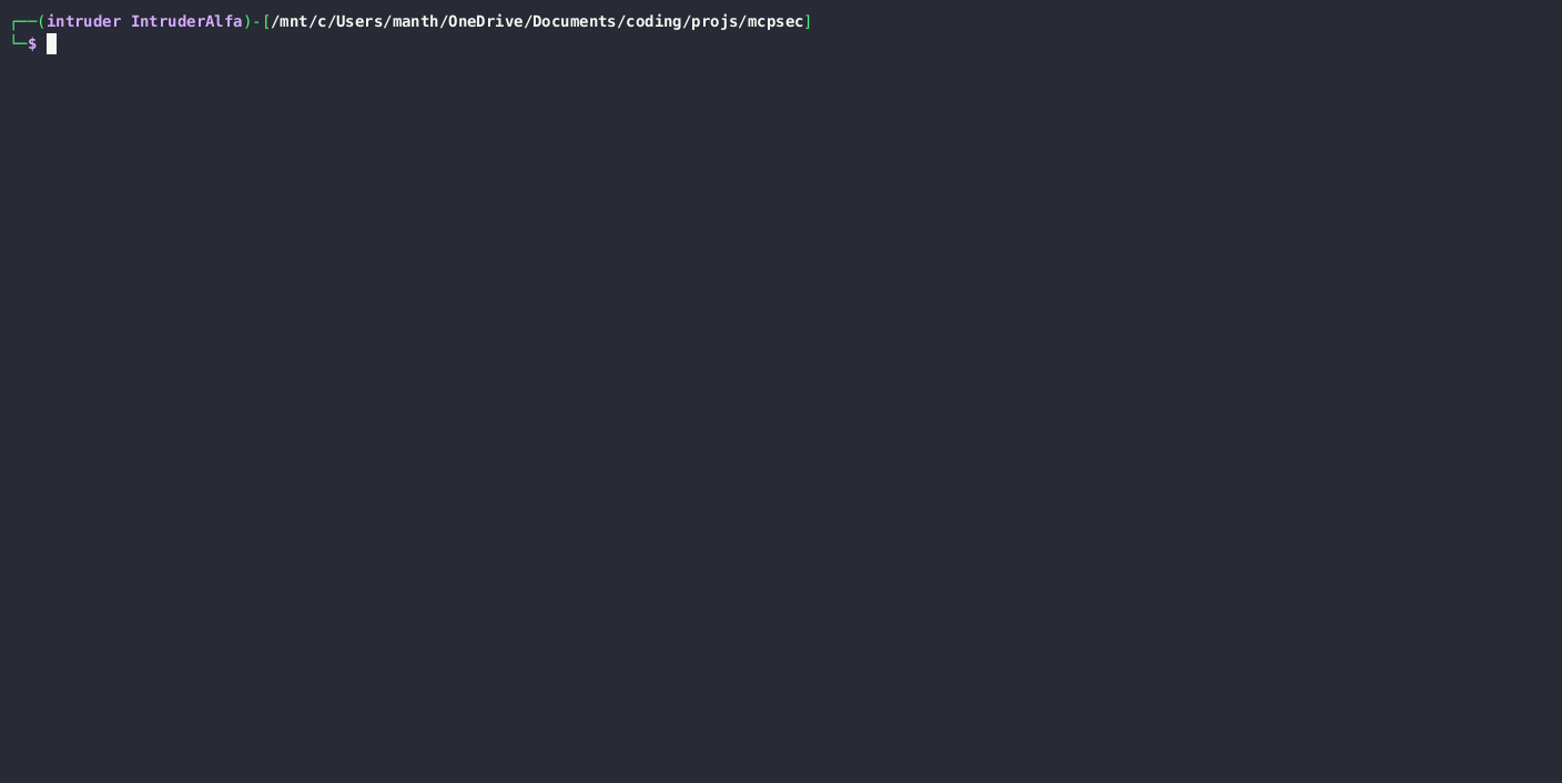 mcpsec screenshot