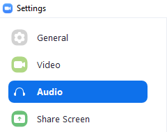 Audio Settings