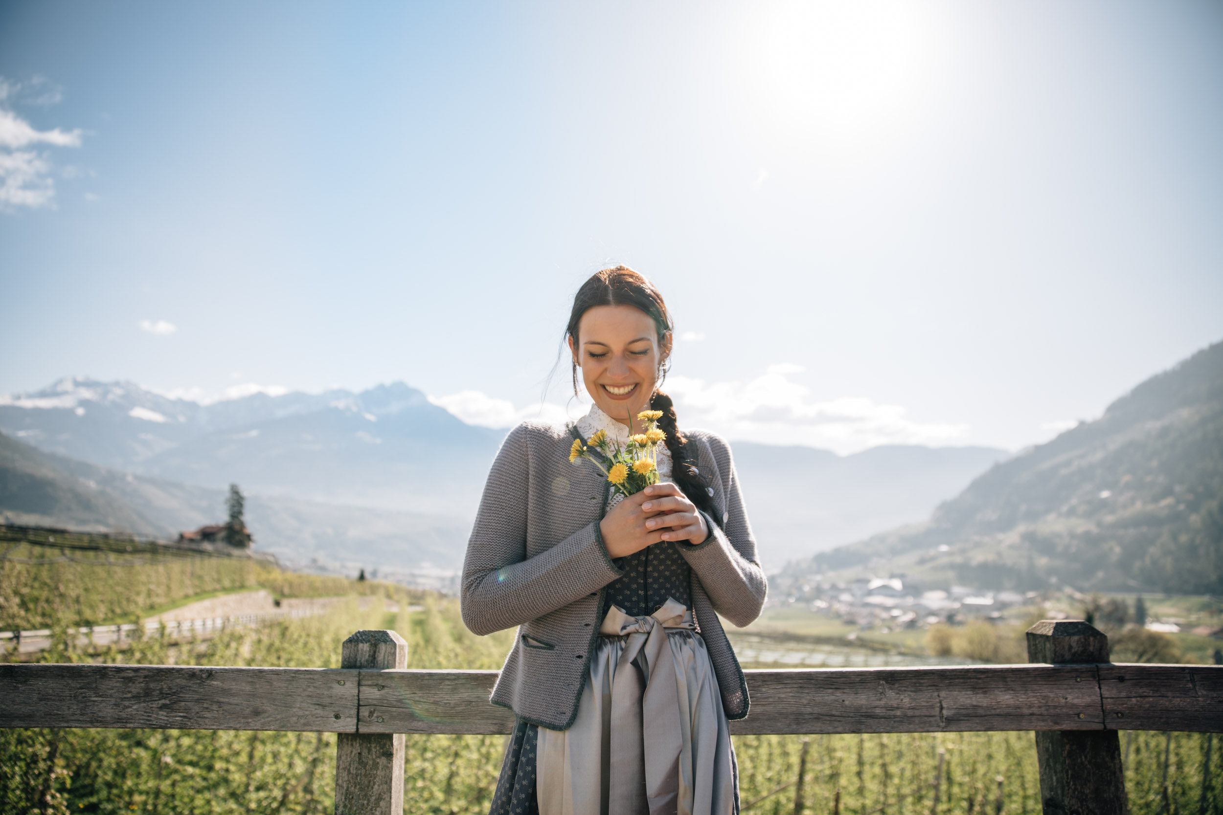 Waalwege hiking trail above Algund – South Tyrol