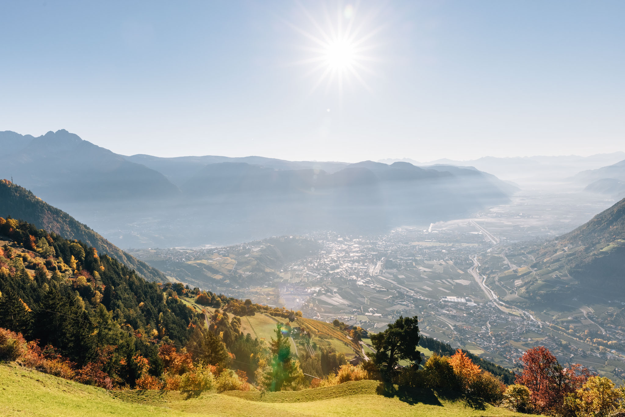 South Tyrol mountain panorama above Algund – Hotel Maria Theresia