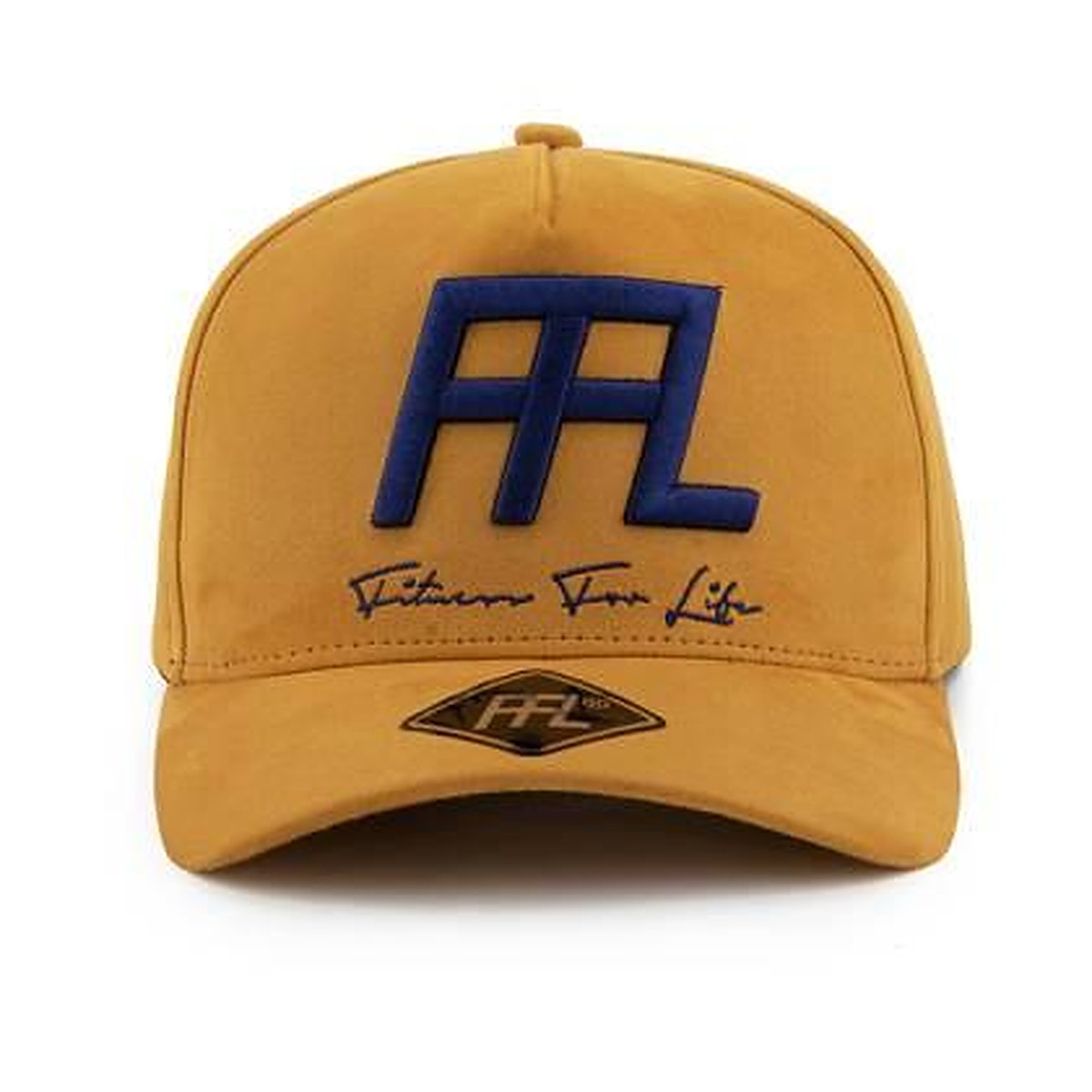 FFL senapskeps framifrån, broderad Fitness For Life-logotyp