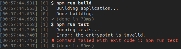 execa verbose output