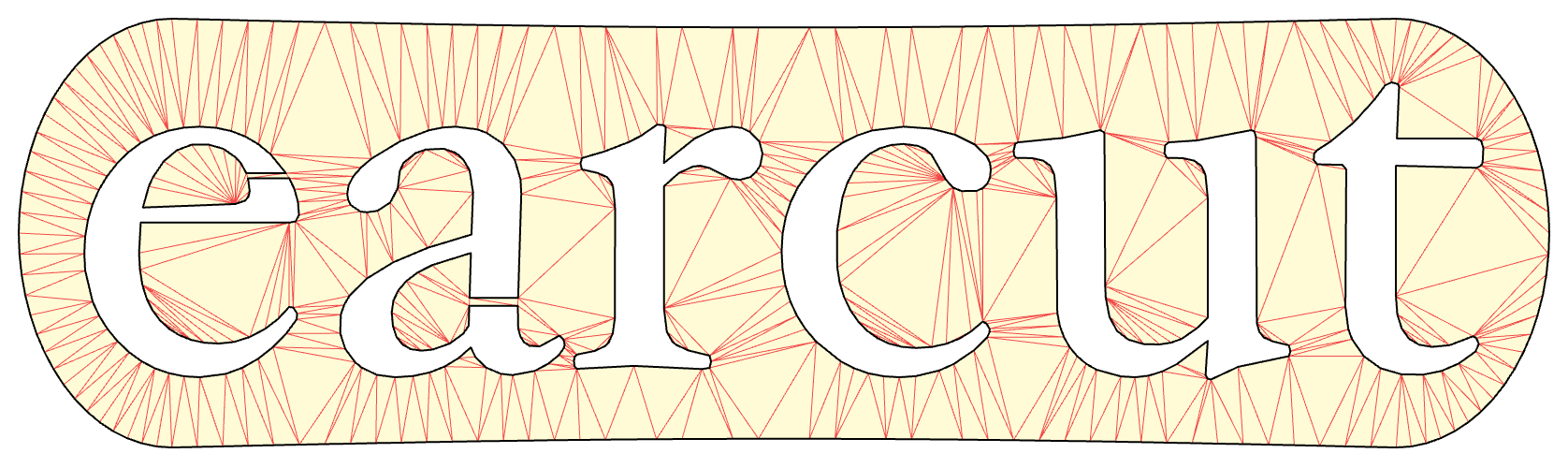Earcut triangulation example