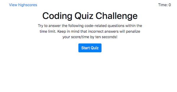 Code Quiz App