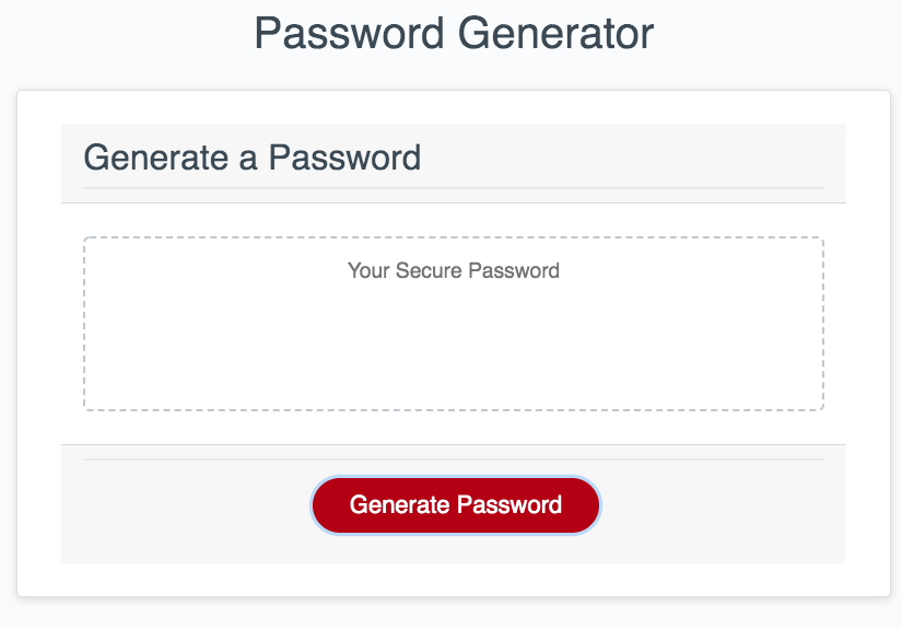 Password Generator