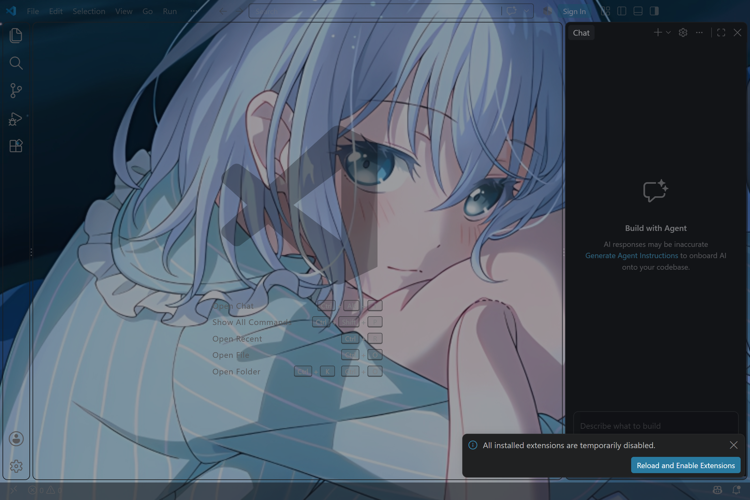 Wallvia 在 VS Code 中的效果