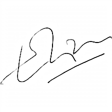 Cleaned signature image