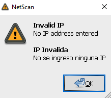 Invalid IP