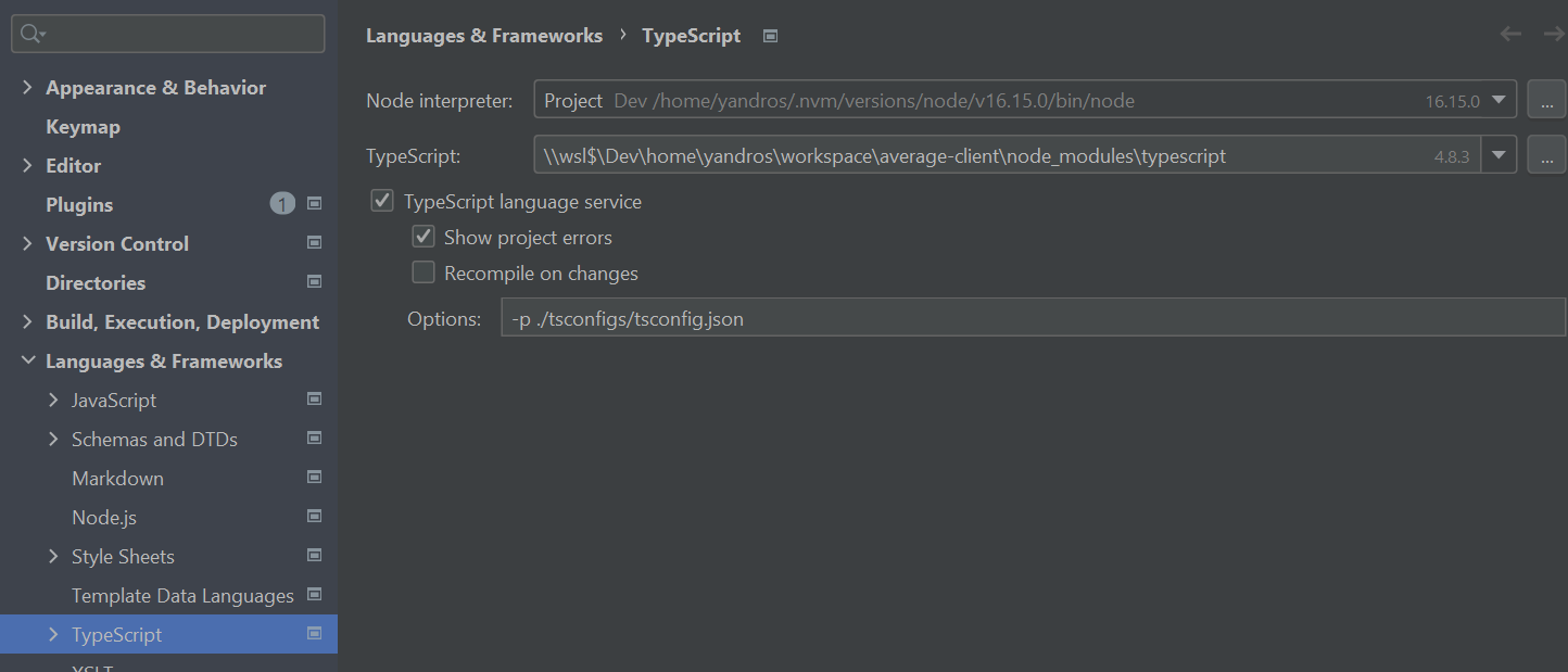 tsconfig jetbrains