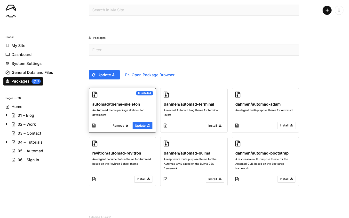 Automad A Flat File Cms And Template Engine