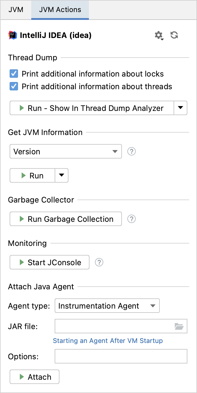 JVM Actions