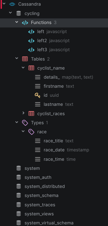 Dbex Cassandra engine for Atom Editor