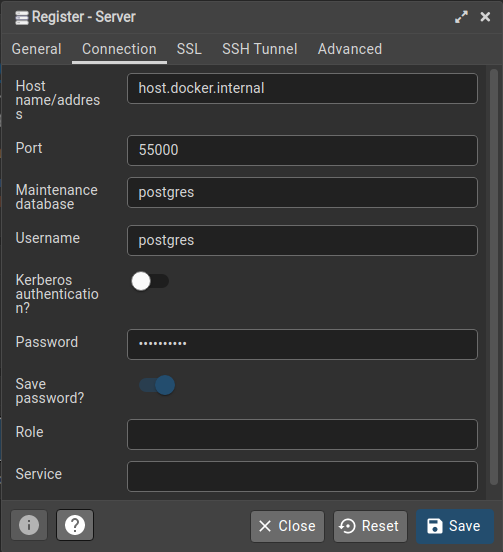 Screenshot of Add New Server