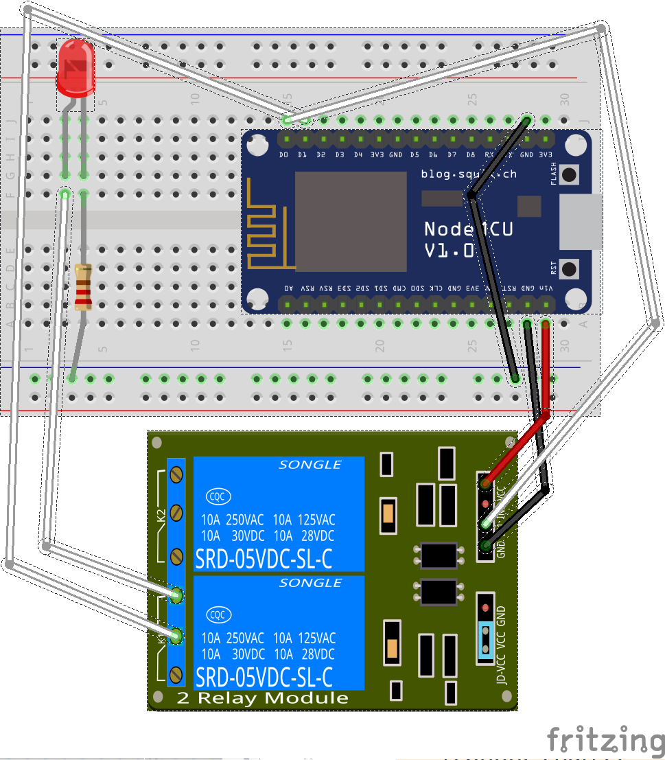 ES8266 LED pin example