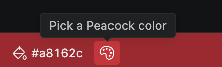 The status bar button