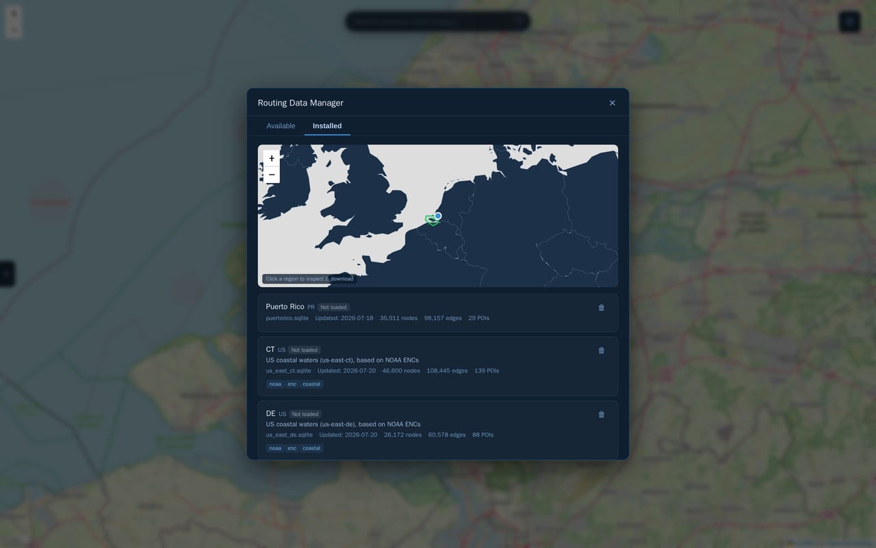 Routing Data Manager