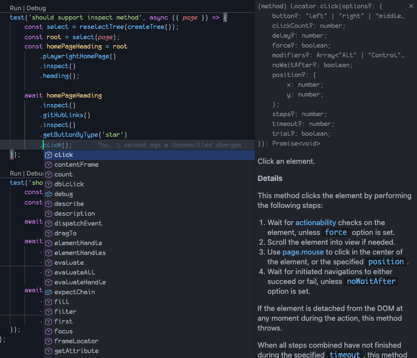 Playwright API autocomplete after .get()