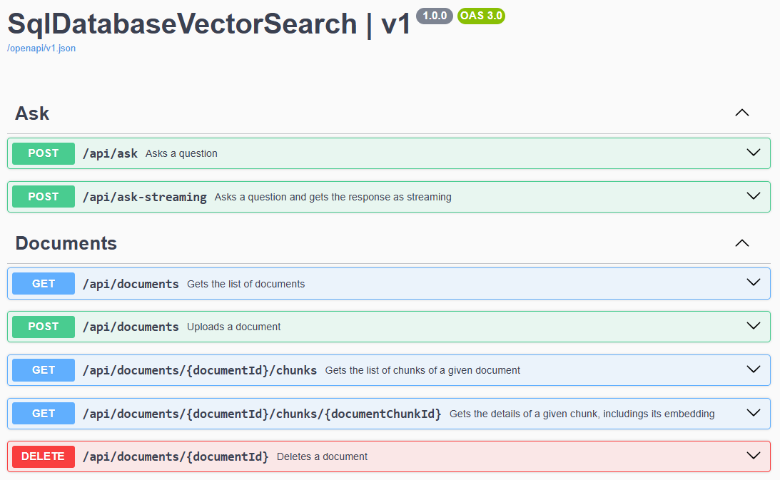 SQL Database Vector Search