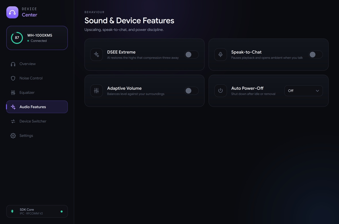 Audio Features