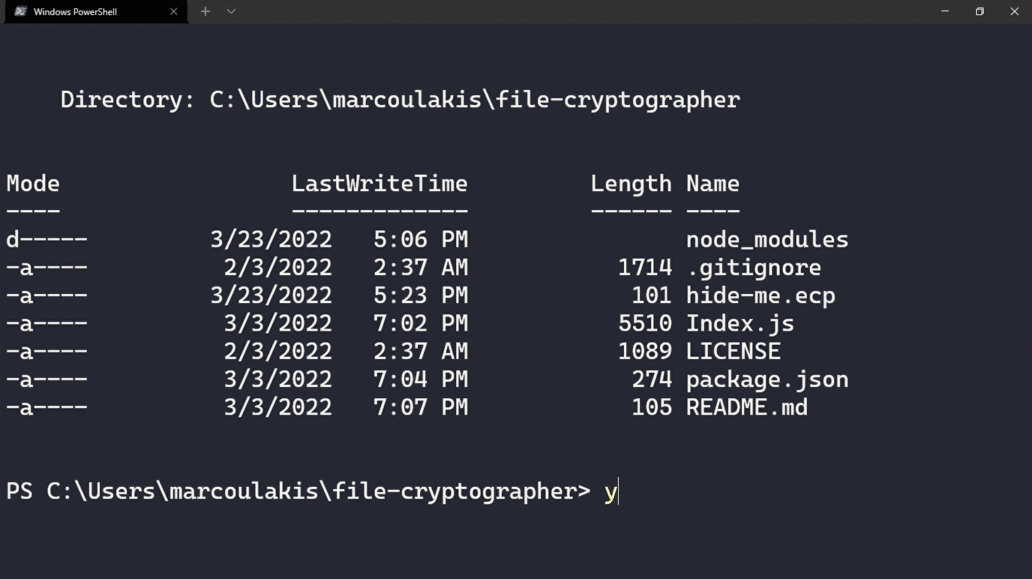 Example of encrypt gif